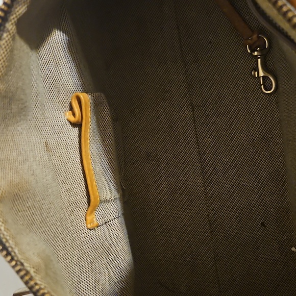 Vintage Dooney & Bourke Black Monogram Canvas Boston Bag - Picture 11 of 12